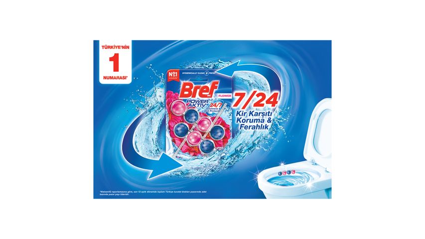 Bref Power Aktiv Wc Blok Çiçek 2 x 50 g