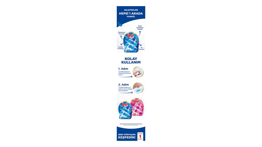 Bref Brilliant Jel Çiçek Klozet Bloğu 2 x 42 g