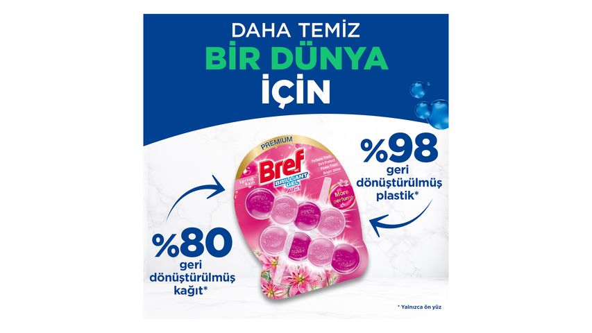 Bref Brilliant Jel Çiçek Klozet Bloğu 2 x 42 g