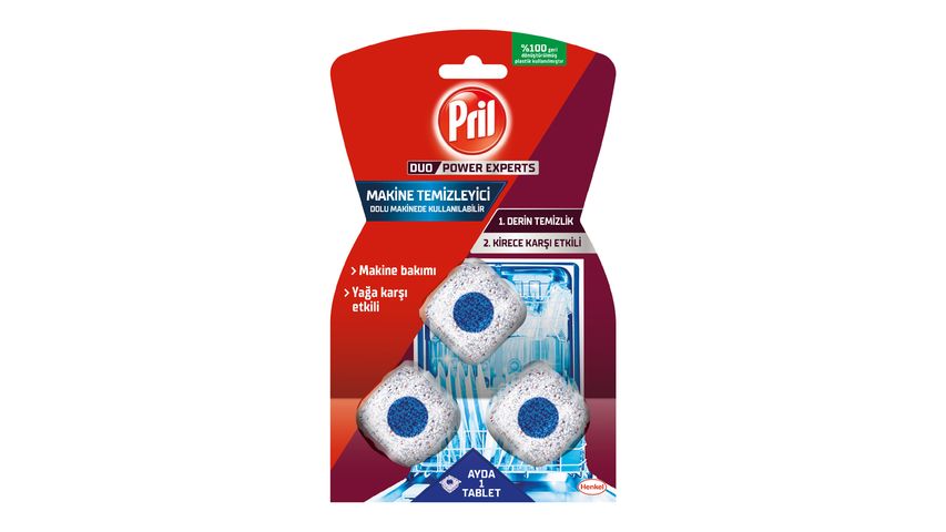 Pril Bulaşık Makinesi Temizleyici Kapsül (3 Yıkama)