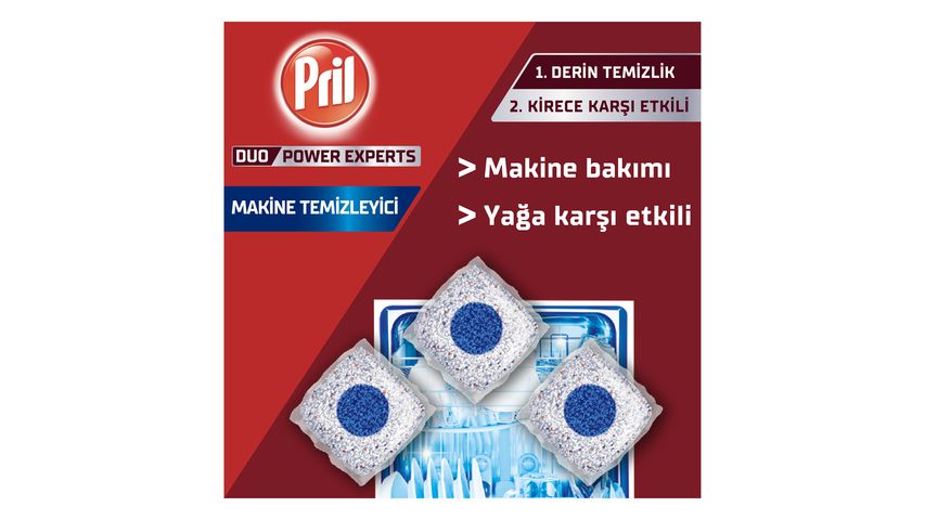 Pril Bulaşık Makinesi Temizleyici Kapsül (3 Yıkama)