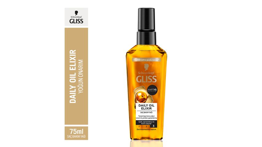 Gliss Daily Oil Elixir Çok Yıpranmış & Kuru Saçlar İçin Saç Bakım Yağı 75 ml