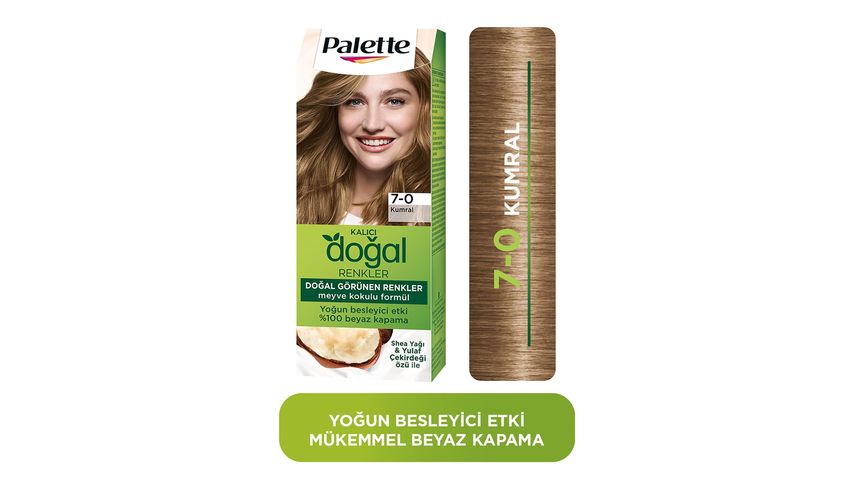 Palette Kalıcı Doğal Renkler 7-0 Kumral Saç Boyası