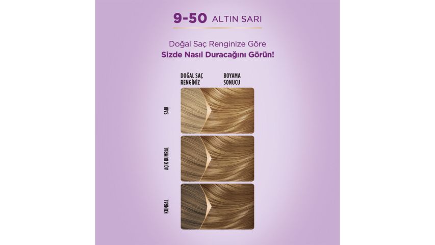Palette Göz Alıcı Renkler 9-50 Altın Sarı Saç Boyası