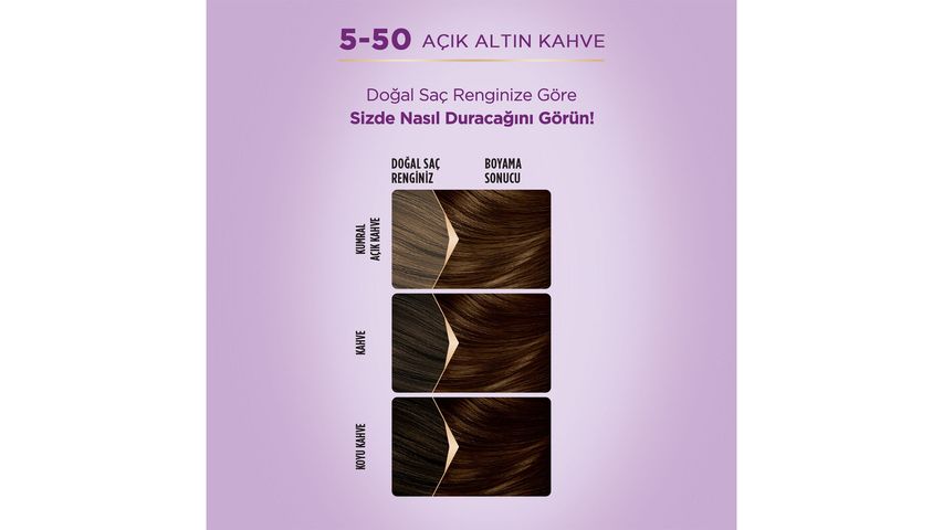 Palette Eye-Catching Colors 5-50 Light Golden Brown Hair Dye