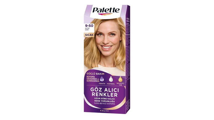 Palette Göz Alıcı Renkler 9-50 Altın Sarı Saç Boyası