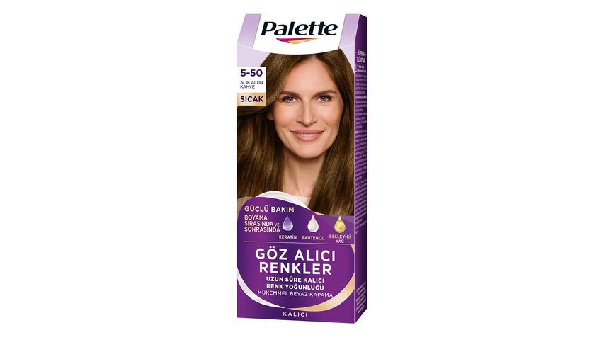Palette Eye-Catching Colors 5-50 Light Golden Brown Hair Dye