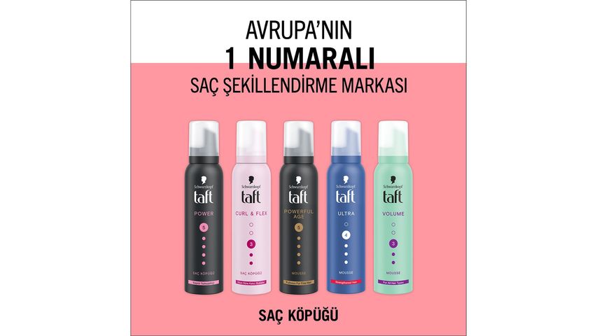 Taft Power Cashmere Saç Köpüğü 150 ml