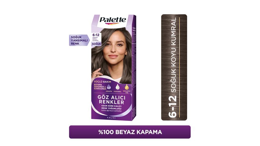 Palette Eye-Catching Colors 6-12 Cool Dark Blonde Hair Dye