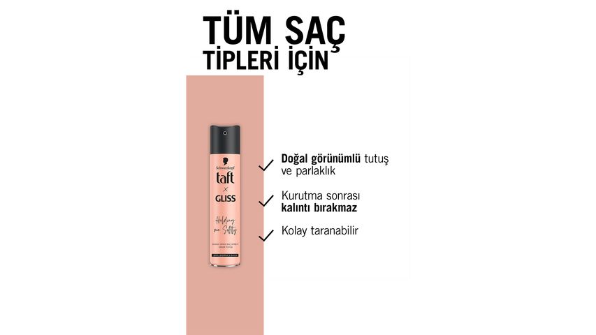Taft & Gliss Hold Me Softly Saç Spreyi 250 ml