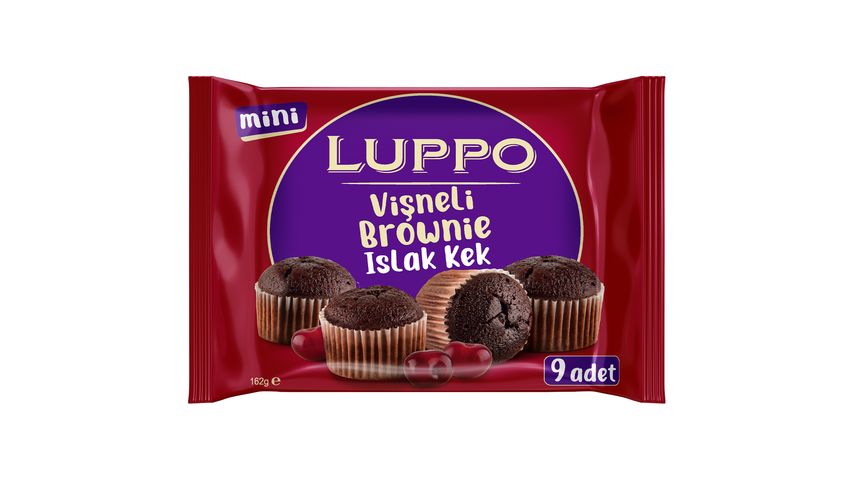 Luppo Mini Vişneli Brownie Islak Kek 162 g