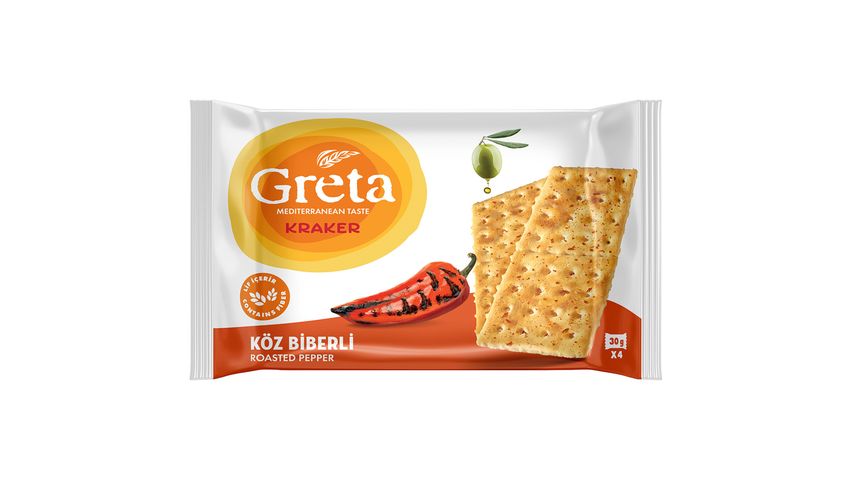 Greta Roasted Red Pepper Crackers 120 g