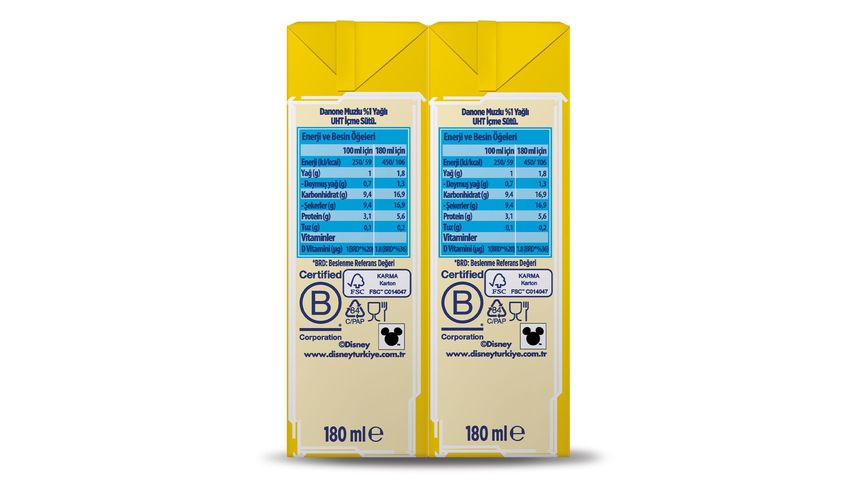 Danone Disney Muzlu Süt 6 x 180 ml