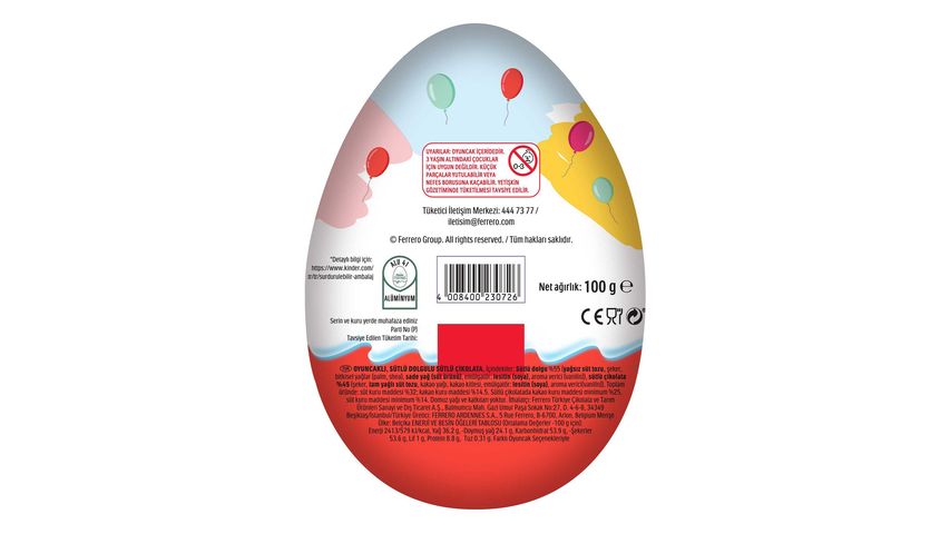 Kinder Surprise Maxi Çikolata 100 g