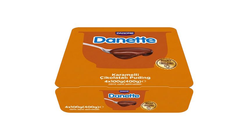 Danette Caramel Chocolate Pudding 4 × 100 g