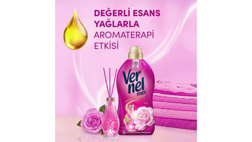 Vernel Max Taze Gül Yumuşatıcı 1.44 L