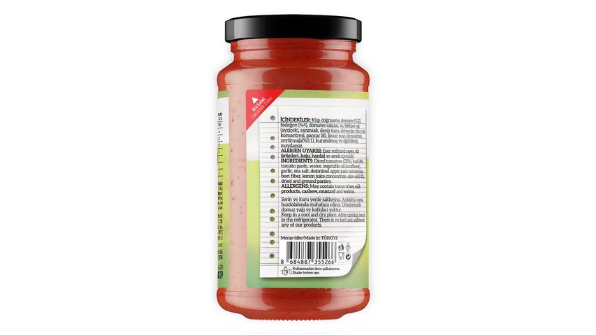 Caravelli Fesleğenli Basilico Domates Makarna Sosu 340 g