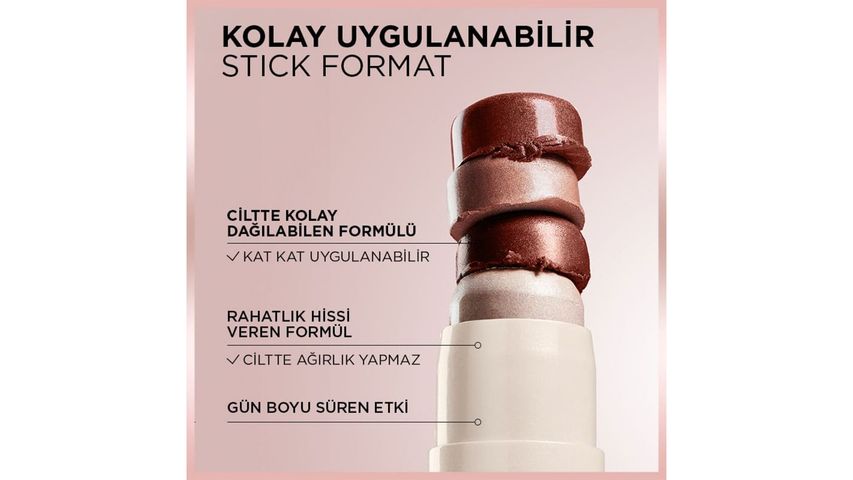 L'Oréal Paris Lumi Glass Islak Bitişli Stick Aydınlatıcı 610 Glassy Pearl Eclat