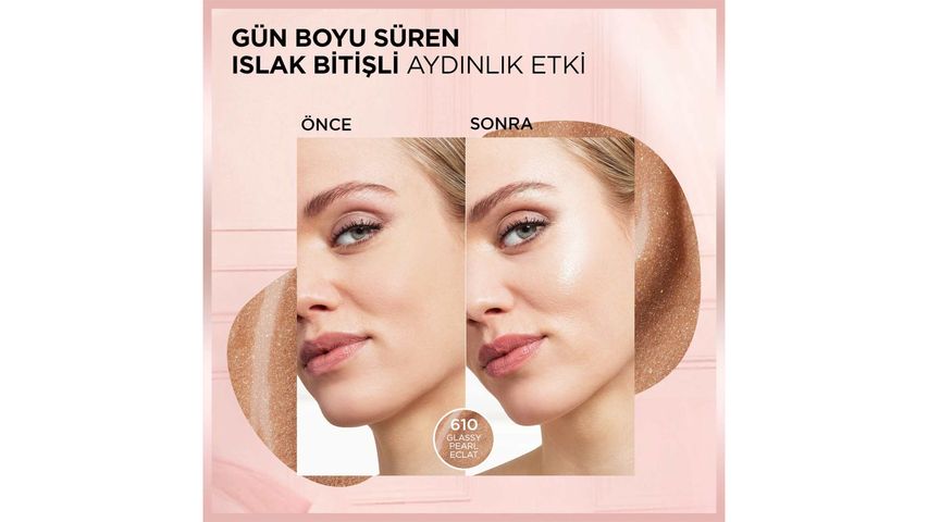 L'Oréal Paris Lumi Glass Islak Bitişli Stick Aydınlatıcı 610 Glassy Pearl Eclat