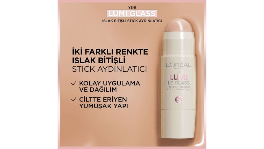 L'Oréal Paris Lumi Glass Islak Bitişli Stick Aydınlatıcı 610 Glassy Pearl Eclat