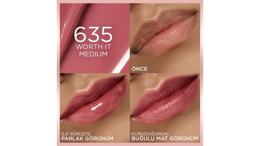 L'Oréal Paris Hyaluron Lip Tint 635 Worth It Medium