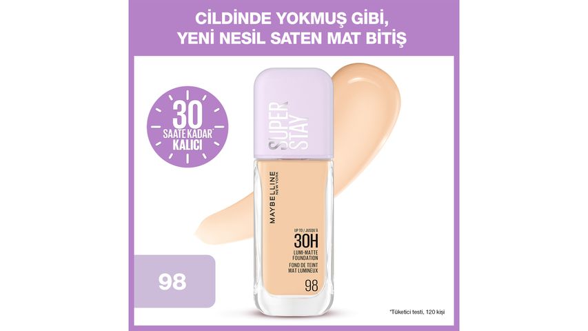 Maybelline New York Super Stay Lumi Matte Foundation 98