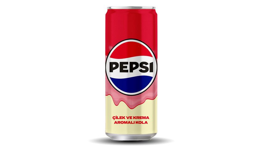 Pepsi Çilek & Krema Aromalı Şekersiz Kola Kutu 330 ml
