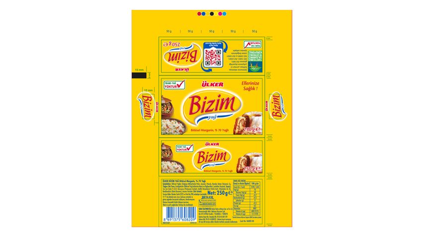 Bizim Klasik Paket Margarin 250 g