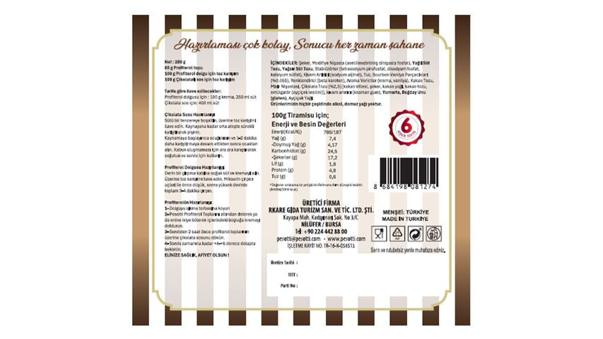 Pesotti Profiterole Set 280 g