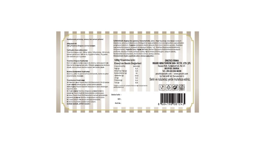 Pesotti Tiramisu Seti 300 g