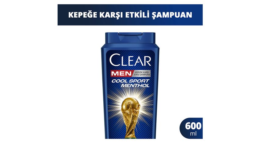 Clear Men Cool Sport Menthol Şampuan 600 ml