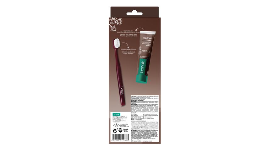 Banat Diş Fırçası Orta & Karanfilli Diş Macunu 50 ml
