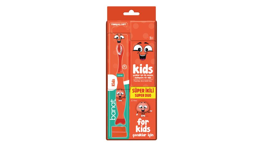 Banat Çocuk Diş Fırçası Yumuşak & Diş Macunu 50 ml