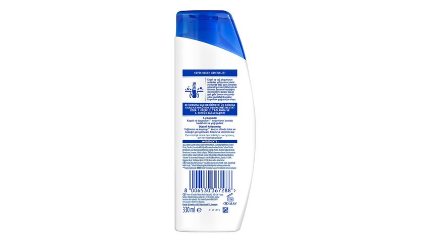 Head & Shoulders Men Spor Ferahlığı Mentollü Kepeğe Karşı Etkili Şampuan 330 ml