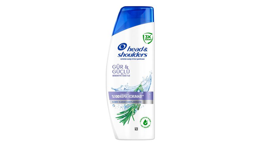 Head & Shoulders Biberiye Özlü Gür & Güçlü Saçlar İçin Kepeğe Karşı Etkili Şampuan 330 ml