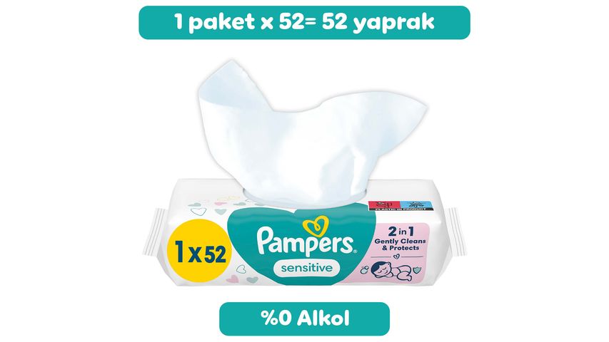 Prima Pampers Sensitive Wet Wipes 52 Pack