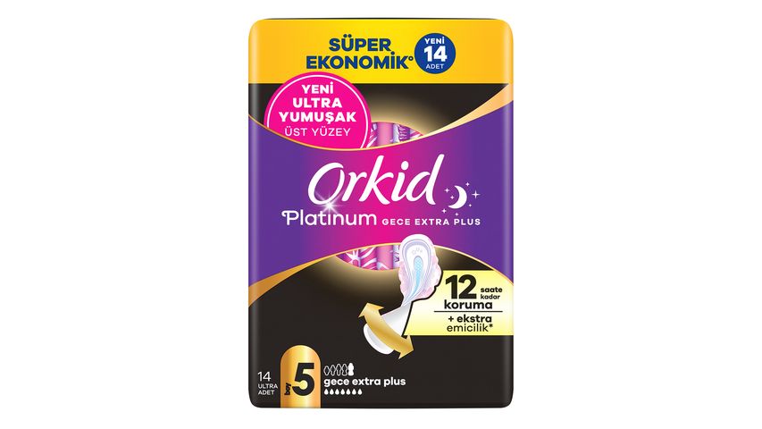 Orkid Platinum Gece Ekstra Plus Dörtlü Paket 14 Adet
