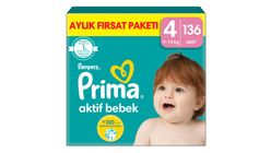 Prima Active Baby Diapers Size 4 – 136 Count
