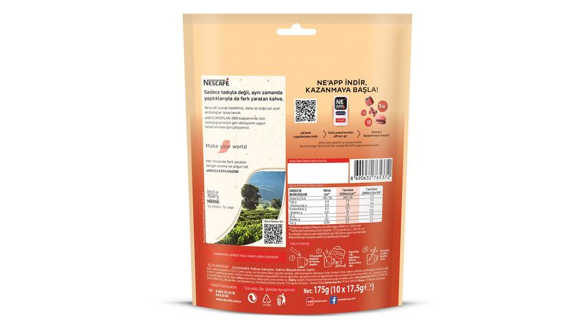 Nescafé 3'ü 1 Arada Gold Yumuşak 10'lu