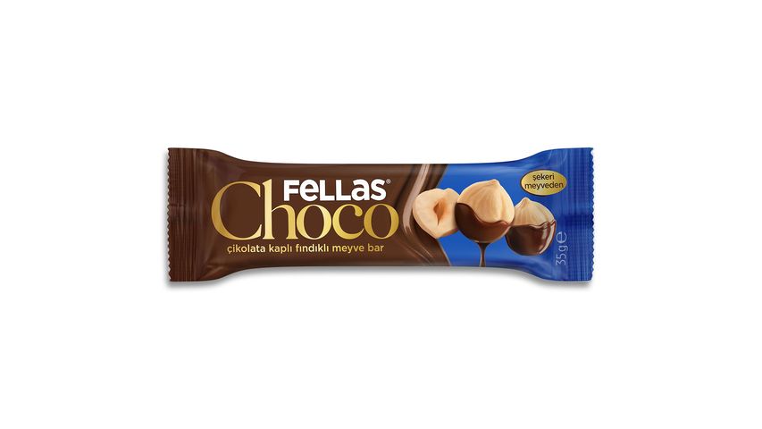 Fellas Chocolate Covered Hazelnut Fruit Bar 35 g