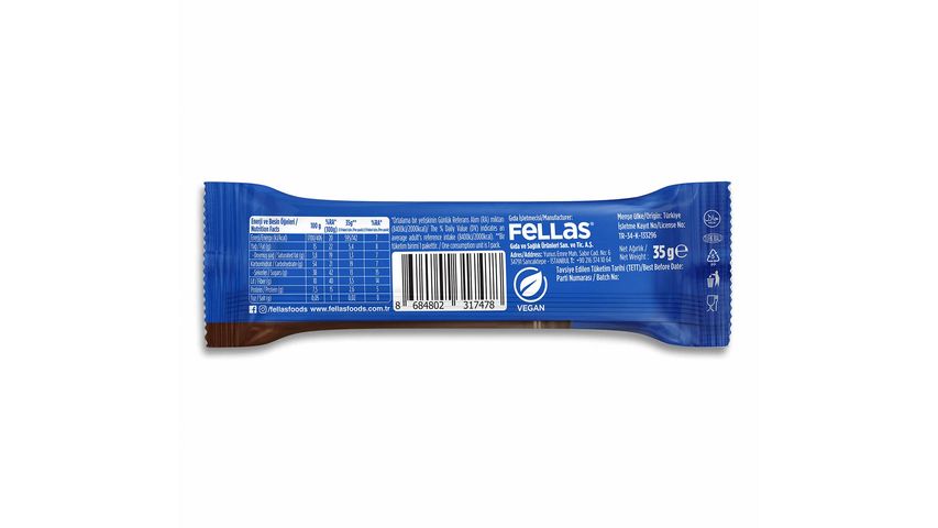 Fellas Chocolate Covered Hazelnut Fruit Bar 35 g