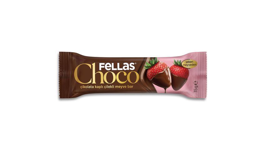 Fellas Chocolate Covered Strawberry Fruit Bar 35 g