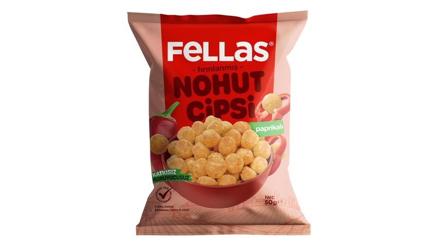 Fellas Fırınlanmış Paprikalı Nohut Cipsi 50 g