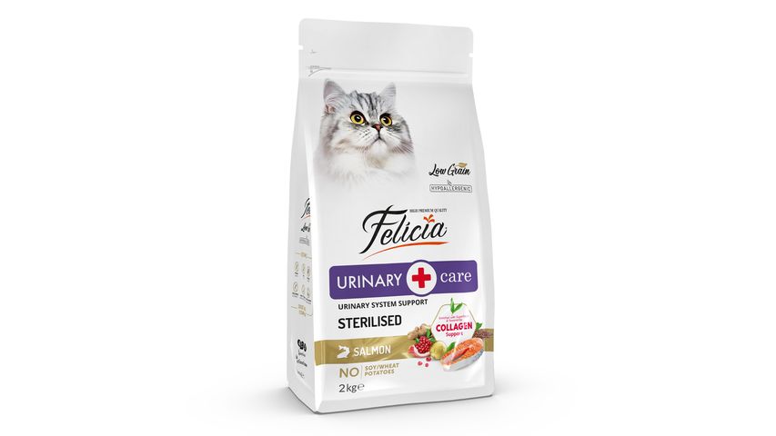Felicia Sterilised Salmon HypoAllergenic Low Grain Sterilized Dry Cat Food 2 kg