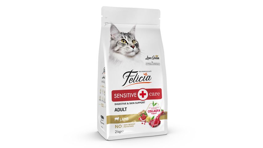 Felicia Low Grain Adult Lamb Dry Cat Food 2 kg