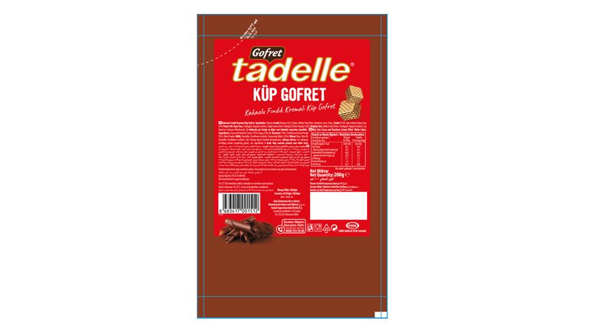 Tadelle Kakao Kremalı Küp Gofret 200 g