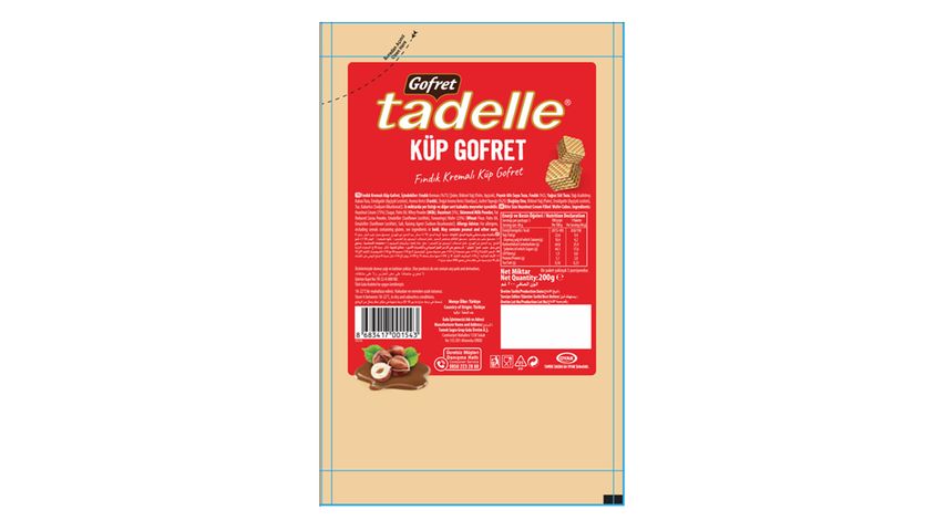 Tadelle Fındık Kremalı Küp Gofret 200 g