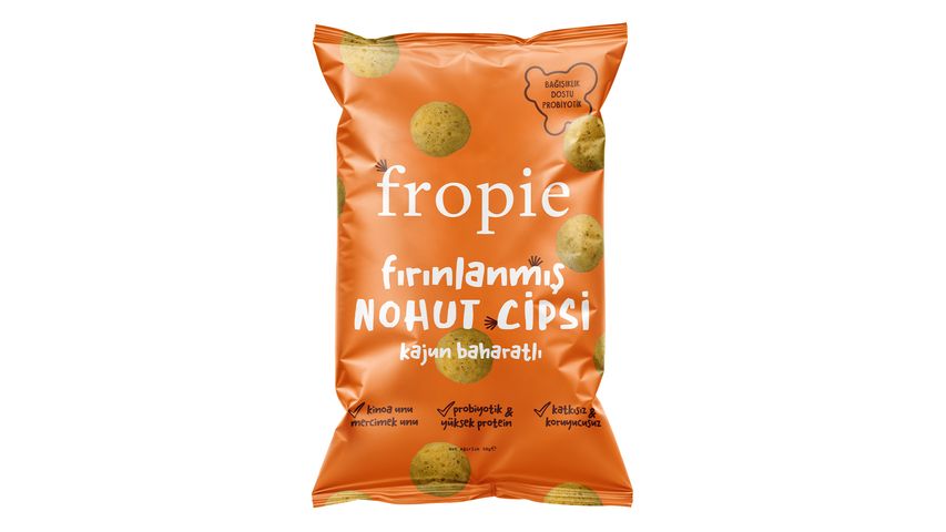 Fropie Cajun Spiced & Probiotic Baked Chickpea Chips 50 g