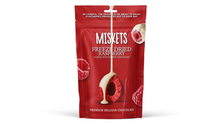Miskets Beyaz Çikolata Kaplamalı Ahududu Draje 80 g