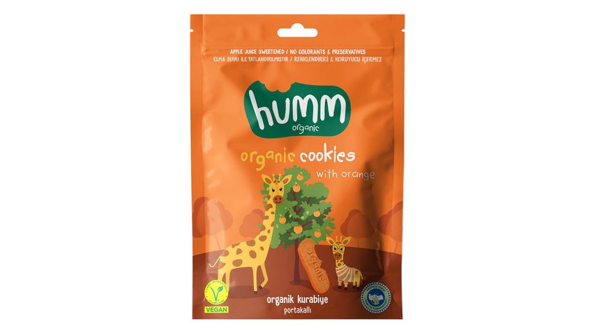 Humm Organik Vegan Portakallı Kurabiye 55 g